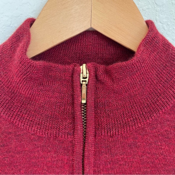 Italian Merino wool quarter zip sweater - Picture 4 of 6